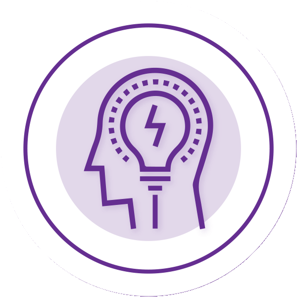 Tenacity: head with a light bulb